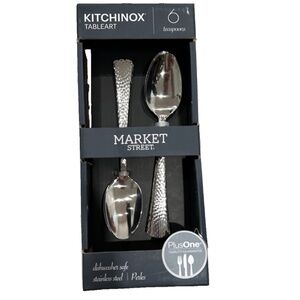 Set of 6 Stainless Steel Ice & Mixing Spoons – Soup, Dessert, Party Use